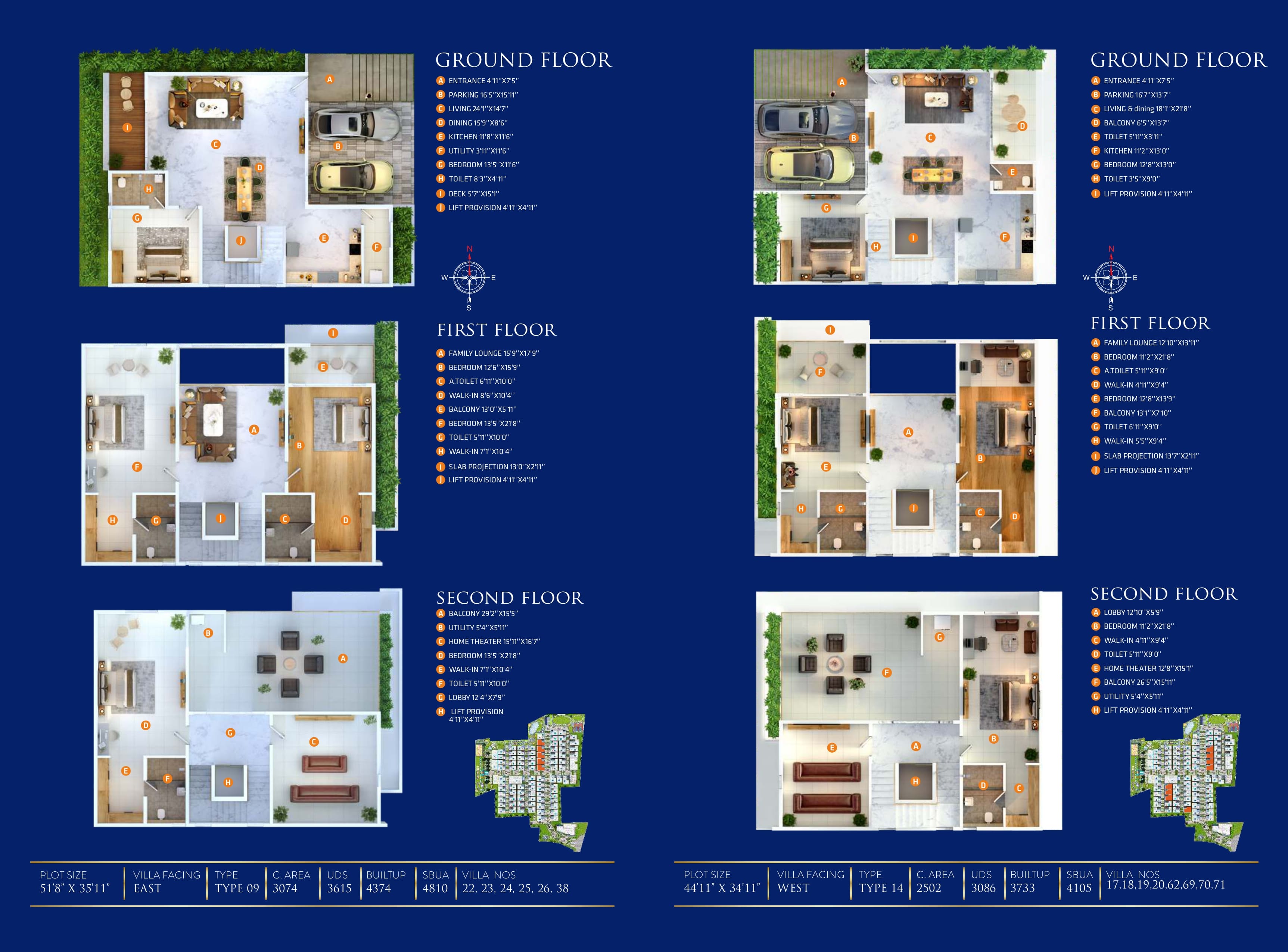 4 BHK Floor Plan